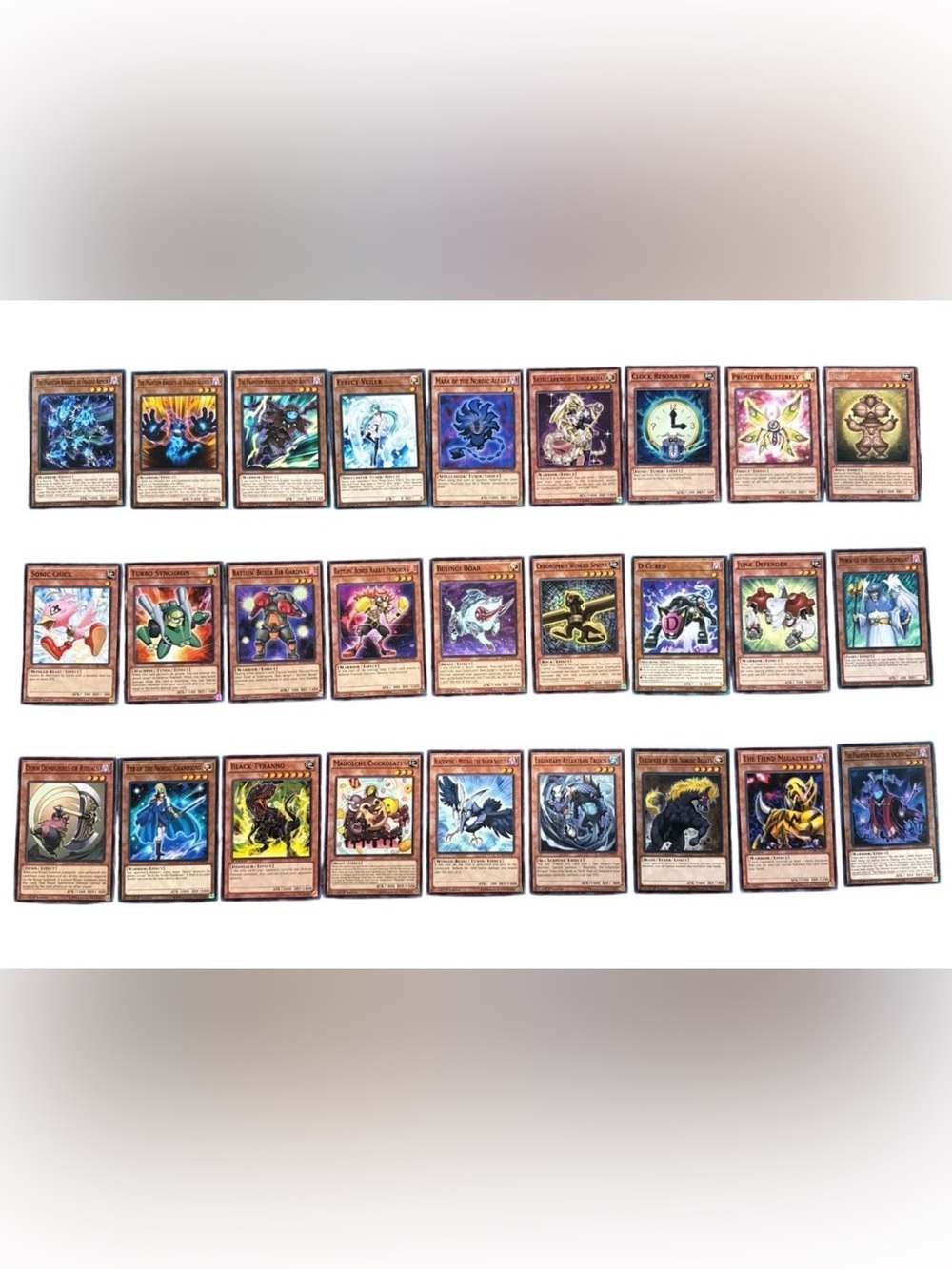 Yu-Gi-Oh! Card Lot with Colorful Monster Artwork